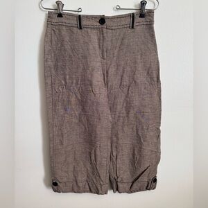 Vintage White House Black Market Tweed Chino Bermuda Capris